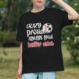 Crazy Proud Soccer Baseball Player Mom Ball Mother Graphic Youth Crazy Proud Soccer Baseball Player Mom Ball Mother Graphic Youth