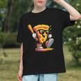 Drippy Pizza Baseball Slice Cartoon Sports Food Graphic Youth