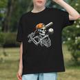 Halloween Boys Batting Skeleton Baseball Graphic Youth Halloween Boys Batting Skeleton Baseball Graphic Youth