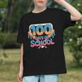 Happy 100 Days Of School Baseball Drip For Kids Teachers Graphic Youth Happy 100 Days Of School Baseball Drip For Kids Teachers Graphic Youth
