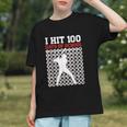 I Hit 100 Days Of School Baseball 100 Day Of School Graphic Youth