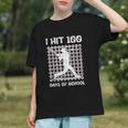 I Hit 100 Days Of School Baseball Player 100th Day Boys Kids Graphic Youth