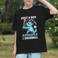 Just A Boy Who Loves Axolotls & Baseball Graphic Youth