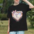 Kids Happy Easter Bunny Playing Baseball Boy Ice Cream Drip Graphic Youth
