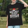 Most Likely To Play Baseball With Santa Christmas Baseball Graphic Youth Most Likely To Play Baseball With Santa Christmas Baseball Graphic Youth