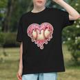 Melting Baseball Drip Heart Softball Player Lover Ice Cream Graphic Youth Melting Baseball Drip Heart Softball Player Lover Ice Cream Graphic Youth
