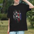 Patriotic Baseball Catcher American Flag Sports Tee Graphic Youth Patriotic Baseball Catcher American Flag Sports Tee Graphic Youth