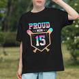 Proud Mom Baseball Player Number 15 Ice Cream Drip Graphic Youth Proud Mom Baseball Player Number 15 Ice Cream Drip Graphic Youth