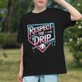 Respect The Drip Baseball Player Graphic Youth Respect The Drip Baseball Player Graphic Youth