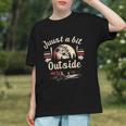Retro Quote Just a Bit Outside Baseball Vintage Graphic Youth Retro Quote Just a Bit Outside Baseball Vintage Graphic Youth