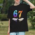 Six Seven Ice Cream Drip Cool Meme 67 Number Baseball Graphic Youth