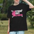Strike Out Cancer Breast Cancer Awareness Baseball Warrior Graphic Youth Strike Out Cancer Breast Cancer Awareness Baseball Warrior Graphic Youth