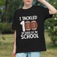 I Tackled 100 Days Of School Baseball Player Kids Teacher Graphic Youth