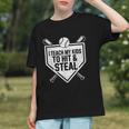 I Teach My Kids To Hit & Steal Baseball Player Coach Dad Tee Graphic Youth I Teach My Kids To Hit & Steal Baseball Player Coach Dad Tee Graphic Youth
