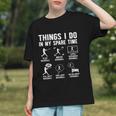 Things I Do In My Spare Time Baseball Lovers Kids Boys Graphic Youth