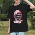 Valentine Baseball Catcher Mask Ice Cream Drip Tee For Boys Graphic Youth Valentine Baseball Catcher Mask Ice Cream Drip Tee For Boys Graphic Youth