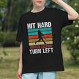 Women's Retro Hit Hard Run Fast Turn Left Baseball Lover Graphic Youth Women's Retro Hit Hard Run Fast Turn Left Baseball Lover Graphic Youth