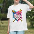 Baseball Boys Ice Cream Drip Baseball Graphic Youth Baseball Boys Ice Cream Drip Baseball Graphic Youth