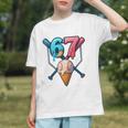 Baseball Ice Cream Drip 67 Six Seven Gen Alpha Slang Meme Graphic Youth Baseball Ice Cream Drip 67 Six Seven Gen Alpha Slang Meme Graphic Youth