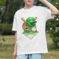Baseball Life Style Ice Cream Drip Green Premium Tri-Blend Graphic Youth