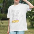 Baseball Player Get Up Get Outta Here Gone Home Run Graphic Youth