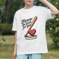 Baseball Valentine Forever On Deck For You Tee Graphic Youth