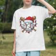Christmas Baseball Santa Hat For Baseball Players Fans Graphic Youth