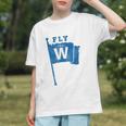 Fly The W Chicago Baseball Winning Flag Distressed Premium Tri-Blend Graphic Youth Fly The W Chicago Baseball Winning Flag Distressed Premium Tri-Blend Graphic Youth