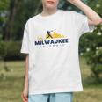 Milwaukee Baseball Minimalist City Skyline Baseball Lover Graphic Youth