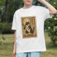 Vintage Japanese Ukiyo-e Baseball Cat Batting Graphic Youth
