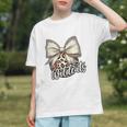 Wildcats Baseball Leopard Print Coquette Bow Mascot Game Day Graphic Youth