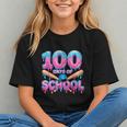 100 Days Of School Baseball Dripping Ice Cream 100th Day Graphic Youth
