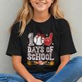 100 Days Of School Cute Bow Baseball Boy Girl Teacher Graphic Youth