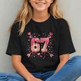 6 7 Melting Number Arrow Baseball Drip Valentine's Day Graphic Youth