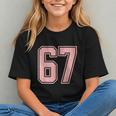 6 7 Number 67 Baseball Meme Tee For Women Graphic Youth