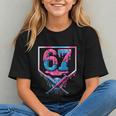 67 Six Seven Baseball Ice Cream Drip Cool Meme 67 Graphic Youth