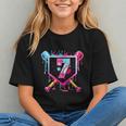7th Birthday Boys Baseball Ice Cream Drip Boys Baseball Graphic Youth
