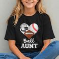 Ball Aunt Heart Football Baseball Hockey Game Day Graphic Youth