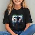 Baseball 67 Six Seven Gen Alpha Meme Blue Drip Boys Graphic Youth