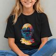 Baseball Catcher Mask Ice Cream Dripping Baseball Fan Boys Graphic Youth
