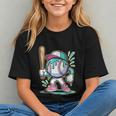 Baseball Character Cartoon Batter Drip Style Women Men Graphic Youth Baseball Character Cartoon Batter Drip Style Women Men Graphic Youth