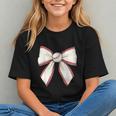 Baseball Coquette Bow Cute Baseball Game Graphic Youth