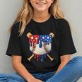 Baseball Drip American Flag Home Plate 4th Of July Patriotic Graphic Youth