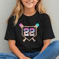 Baseball Ice Cream Drip Number 22 Player 22nd Birthday Graphic Youth Baseball Ice Cream Drip Number 22 Player 22nd Birthday Graphic Youth
