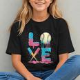 Baseball Love Drip Ice Cream Colorful Baseball Graphic Youth