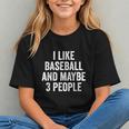 I Like Baseball And Maybe 3 People Baseball Player Graphic Youth I Like Baseball And Maybe 3 People Baseball Player Graphic Youth