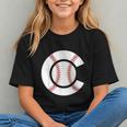 Baseball Sport Player Graphic Monogram Initial Letter C Graphic Youth Baseball Sport Player Graphic Monogram Initial Letter C Graphic Youth
