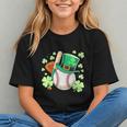 Baseball St Patricks Day Lucky Baseball Player Shamrock Graphic Youth