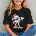 Christmas Baseball Ice Cream Dripping Santa Baseball Drip Graphic Youth