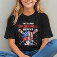 Eat Sleep Baseball Repeat Ice Cream Drip Crossed Bats Graphic Youth